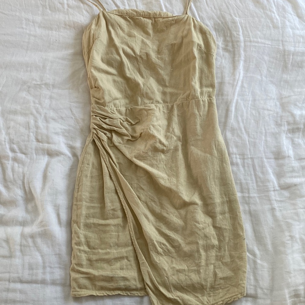 Zara Linen Mini Dress - Gem